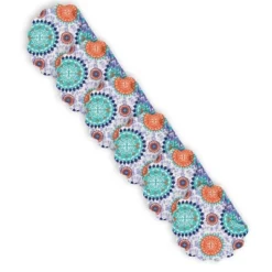 C&F Home Zarina Cotton Quilted Round Reversible Placemats Set Of 6, 17"