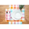 C&F Home Cabana Plaid Gingham Check Placemat, Set Of 6, 13" X 19"