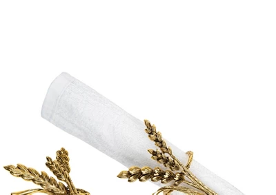 C&F Home Bronze Wheat Napkin Rings Set Of 4 3 C&F Home Bronze Wheat Napkin Rings Set Of 4