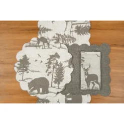 C&F Home Henderson Hideaway Round Woven Reversible Rustic Winter Wilderness Placemats Set Of 6, 17" 15 C&F Home Henderson Hideaway Round Woven Reversible Rustic Winter Wilderness Placemats Set Of 6, 17" -C&F Home GUEST d3f5312f f21c 4a9f ae05 f6408523f65a
