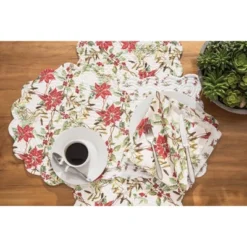 C&F Home Eve Round Placemats Set Of 6, 17" -C&F Home GUEST d712a60c 7520 4d82 b294 d37660fae08c