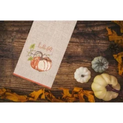 C&F Home 18" X 27" Harvest Time Pumpkin Fall Embellished Flour Sack Kitchen Towel -C&F Home GUEST d778af34 061a 4106 9c8e f6aa310c66a1
