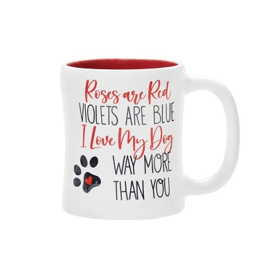 C&F Home 16 Oz. Valentine's Day "Roses Are Red Violets Are Blue I Love My Dog Way More Than You" Pawprint Ceramic Coffee Tea Hot Chocolate Mug 3 C&F Home 16 Oz. Valentine's Day "Roses Are Red Violets Are Blue I Love My Dog Way More Than You" Pawprint Ceramic Coffee Tea Hot Chocolate Mug