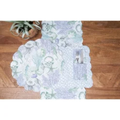 C&F Home Shoreline Waters Scalloped Placemats Set Of 6 Nautical Design, 13" X 19" -C&F Home GUEST d990d2ef cabb 48e1 9cef 764f96d65c09