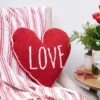 C&F Home Valentine's Day "LOVE" Heart Shaped Hooked Accent Throw Pillow, 18" X 18" -C&F Home GUEST dad6bec0 3044 48b2 bc71 6b62ceebe453