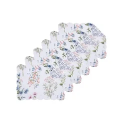 C&F Home Cynthia Cotton Quilted Reversible Placemats Set Of 6, 13" X 19" -C&F Home GUEST db18014a ca95 4e6b a371 36c5df76d9d2
