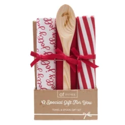 C&F Home Jolly Candy Cane Towel & Spoon Gift Bundle Set If 4 -C&F Home GUEST dc15dd59 4954 478e a29e 87de23420db0