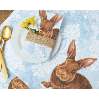 C&F Home Damask Easter Bunny Rabbit Table Runner 14" X 72" 3 C&F Home Damask Easter Bunny Rabbit Table Runner 14" X 72"