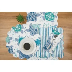C&F Home Turtle Bay Round Quilted Cotton Placemats Set Of 6, 17" 15 C&F Home Turtle Bay Round Quilted Cotton Placemats Set Of 6, 17" -C&F Home GUEST de845149 a3d3 4311 8aaa 3908351a2ed7