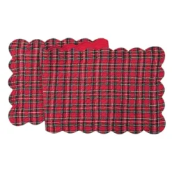 C&F Home Red Plaid Table Runner 14" X 51" -C&F Home GUEST df6285ee 3d85 4f6a 8452 be888307d546