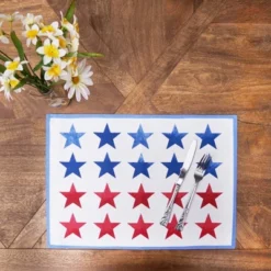 C&F Home Red White & Pow Placemats Set Of 6, 14" X 20" -C&F Home GUEST dffa087c de76 4662 be20 c3f4491135dd