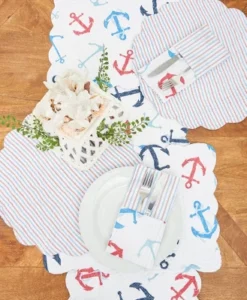 C&F Home Anchors Away Cotton Quilted Rectangular Reversible Placemats Set Of 6, 13" X 19" 11 C&F Home Anchors Away Cotton Quilted Rectangular Reversible Placemats Set Of 6, 13" X 19" -C&F Home GUEST e040106d a859 4cce bb0f 0ff187dc10ec
