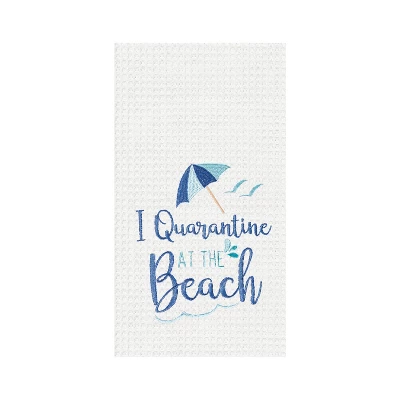 C&F Home Quarantine At The Beach Embroidered Waffle Weave Kitchen Towel 6 C&F Home Quarantine At The Beach Embroidered Waffle Weave Kitchen Towel - Image 4