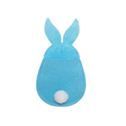 C&F Home Aqua Easter Bunny Rabbit Felt Silverware Serving Napkin Holder Sleeves Set Of 6 -C&F Home GUEST e120131d 9036 498e 8271 0913e81f9d28