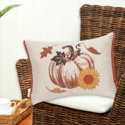 C&F Home 13" X 18" Harvest Time Pumpkin Embellished Fall Throw Pillow -C&F Home GUEST e22c9b3c 36ef 4eb2 8425 9178f04b1780