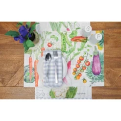 C&F Home Vegetable Garden Cotton Table Runner 14" X 72" W/ Carrots -C&F Home GUEST e25fabf7 9501 4a56 a01e 7ef0c6125f32