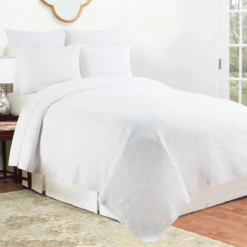 C&F Home 26" X 26" Tranquil Waves White Euro Sham -C&F Home GUEST e2e7a217 06ff 4ffa a969 08952208f8e8