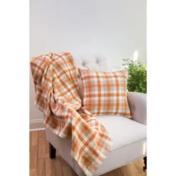 C&F Home Dunmore Plaid Woven 50" X 60" Throw Blanket With Fringe -C&F Home GUEST e37f69eb 61cc 43dc 9cae cca2c9d26843