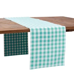 C&F Home Ashford Aqua Table Runner 13" X 72"