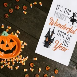 C&F Home It's The Most Wonderful Time Of The Year Halloween Flour Sack Kitchen Towel -C&F Home GUEST e5599ba7 8c57 45a5 9493 3e38e5db92ea