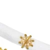 C&F Home Gold Winter Snowflake Decorative Napkin Ring Set Of 4 -C&F Home GUEST e5cd30ae c614 41a6 a1ae 577f39ee2f78