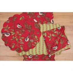C&F Home Chickadee Red Table Runner 14" X 51" -C&F Home GUEST e5e14c05 a15c 4d38 b3bd 570a8131859b