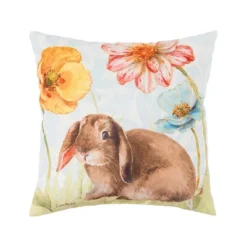 C&F Home 18" X 18" Floppy Ear Bunny Spring Easter Indoor/Outdoor Throw Pillow -C&F Home GUEST e63a4a09 8795 43a8 b6e3 4bee21fc6e01