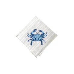 C&F Home Blue Crab Stripe Cotton Cloth Napkins Set Of 6 - Coastal Beach Dining Decor -C&F Home GUEST e674ea13 8324 416c bd98 3d3563b243ad