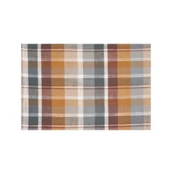 C&F Home Aspen Plaid Placemats Set Of 6, 13" X 19"