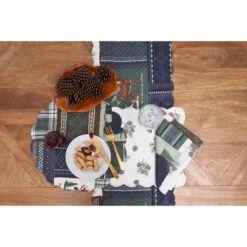 C&F Home Greenstone Pines Scalloped Placemats Set Of 6 Black Bear Moose, 13" X 19" -C&F Home GUEST e97e62c8 4805 496e 8de1 49369a2075fa 1