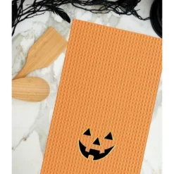C&F Home Jack O' Lantern Pumpkin Halloween Waffle Weave Cotton Kitchen Towel -C&F Home GUEST e9de500f 5cbe 455b 99d7 db4b7ecae027