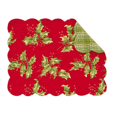 C&F Home Holly Rectangular Placemat Set Of 4 6 C&F Home Holly Rectangular Placemat Set Of 4 - Image 4