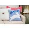 C&F Home Jumping Easter Bunny "Spring" Hooked Accent Throw Pillow, 16" X 16" -C&F Home GUEST eddc2fbc d9a2 45de a92d d6c1899925bd