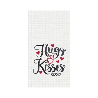 C&F Home Valentine's Day "Hugs & Kisses" XOXO Embroidered Waffle Weave Kitchen Dishtowel 7 C&F Home Valentine's Day "Hugs & Kisses" XOXO Embroidered Waffle Weave Kitchen Dishtowel - Image 5