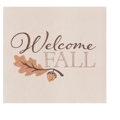 C&F Home Acorn Leaf "Welcome Fall" 100% Cotton Flour Sack Kitchen Dishtowel 4 C&F Home Acorn Leaf "Welcome Fall" 100% Cotton Flour Sack Kitchen Dishtowel - Image 2