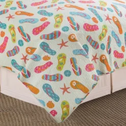 C&F Home Flip Flop Life Coastal Beach Theme Quilt Beach Mini Set 12 C&F Home Flip Flop Life Coastal Beach Theme Quilt Beach Mini Set -C&F Home GUEST f15360c3 42fc 48ae 9890 770e50c04658