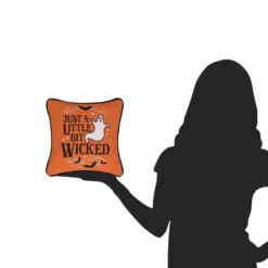 C&F Home Ghost Embroidered 100% Cotton Halloween Mini Accent Throw Pillow 10" X 10" -C&F Home GUEST f2e6335e 71d7 41af a321 e7291273a05b