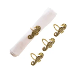C&F Home Gold Seahorse Napkin Rings Set Of 4 -C&F Home GUEST f2f8a256 0bcb 47b5 b7b2 dea4439fd0a9