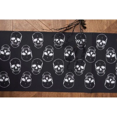 C&F Home Skeleton Skulls Pattern Halloween Reversible Decorative Table Runner 14" X 72" 4 C&F Home Skeleton Skulls Pattern Halloween Reversible Decorative Table Runner 14" X 72" - Image 2