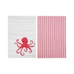 C&F Home Octopus Stripe Printed Kitchen Towel Set Of 2 Decor -C&F Home GUEST f4f18d43 f2ef 4039 9fe0 4333cb2f6fdc