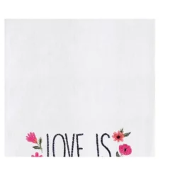 C&F Home Love Is Patient & Kind Embroidered Cotton Flour Sack Kitchen Towel