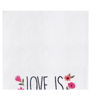 C&F Home Love Is Patient & Kind Embroidered Cotton Flour Sack Kitchen Towel 3 C&F Home Love Is Patient & Kind Embroidered Cotton Flour Sack Kitchen Towel