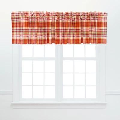 C&F Home Briar Plaid Orange Valance 3 C&F Home Briar Plaid Orange Valance