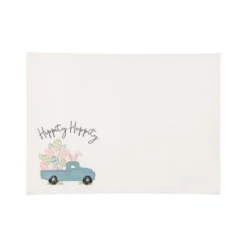 C&F Home Hippity Hoppity Bunny Rabbit Easter Spring Truck Embroidered Placemats Set Of 6, 13" X 16" -C&F Home GUEST f7305415 63bb 4fb6 8f7b 3f4106ff22fc