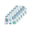 C&F Home Turtle Bay Quilted Reversible Blue Coastal Placemats Set Of 6, 13" X 19"