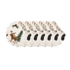 C&F Home Nolan Pines Round Placemats Set Of 6, 17"