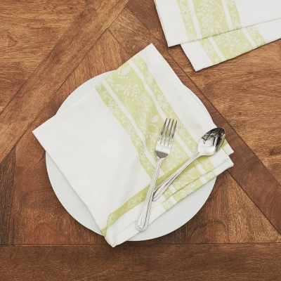 C&F Home Rose Trellis Jacquard Peridot Napkin Set Of 6 4 C&F Home Rose Trellis Jacquard Peridot Napkin Set Of 6 - Image 2