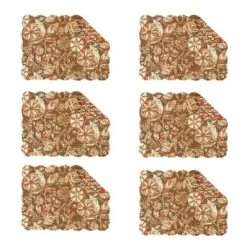 C&F Home Sedona Cotton Quilted Rectangular Reversible Placemats Set Of 6, 13" X 19" 6 C&F Home Sedona Cotton Quilted Rectangular Reversible Placemats Set Of 6, 13" X 19" -C&F Home GUEST f8e85f15 d2be 4861 895c fb6afafb4aef