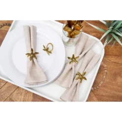 C&F Home Gold Starfish Napkin Rings Set Of 4 -C&F Home GUEST fa82b8ea a474 49de 9a85 b81a6ff5eb4b