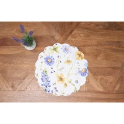 C&F Home Lovely Blues Scalloped Round Single Placemat Floral Design All Seasons, 17" 11 C&F Home Lovely Blues Scalloped Round Single Placemat Floral Design All Seasons, 17" -C&F Home GUEST fc19c64f 93bb 47b2 a92f 049b76c052b4